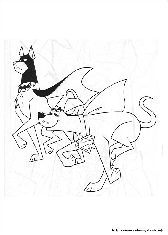 Krypto coloring picture