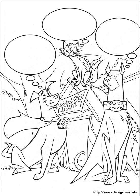 Krypto coloring picture