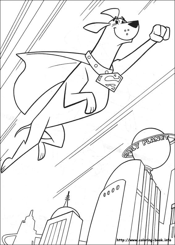 Krypto coloring picture