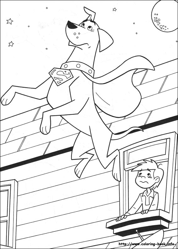 Krypto coloring picture