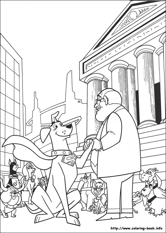 Krypto coloring picture