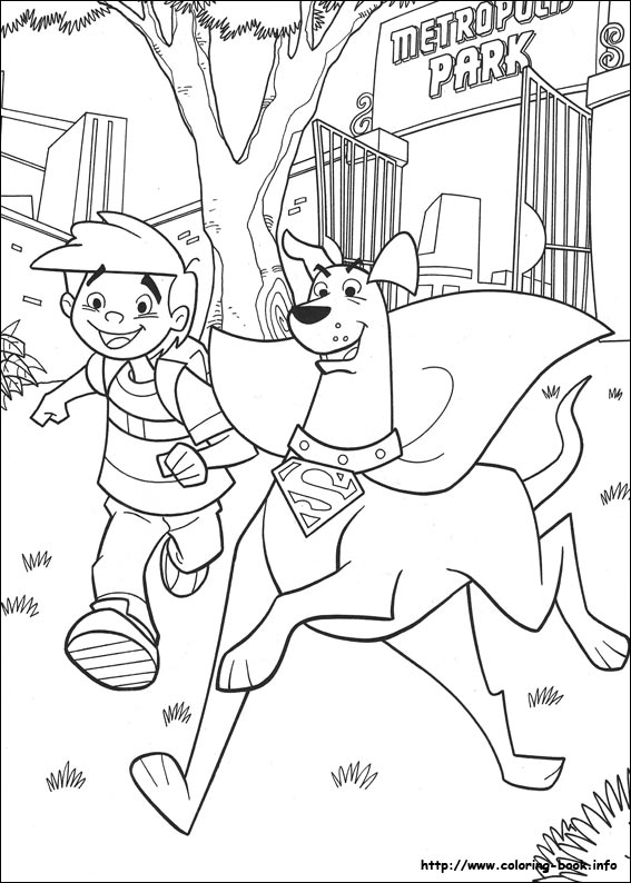 Krypto coloring picture