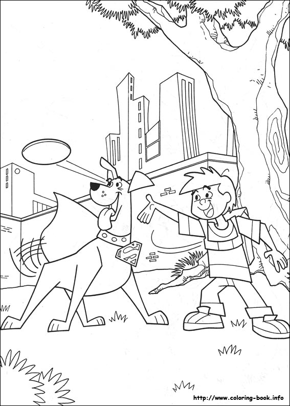 Krypto coloring picture