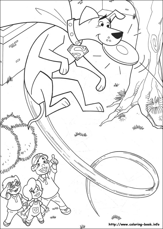 Krypto coloring picture