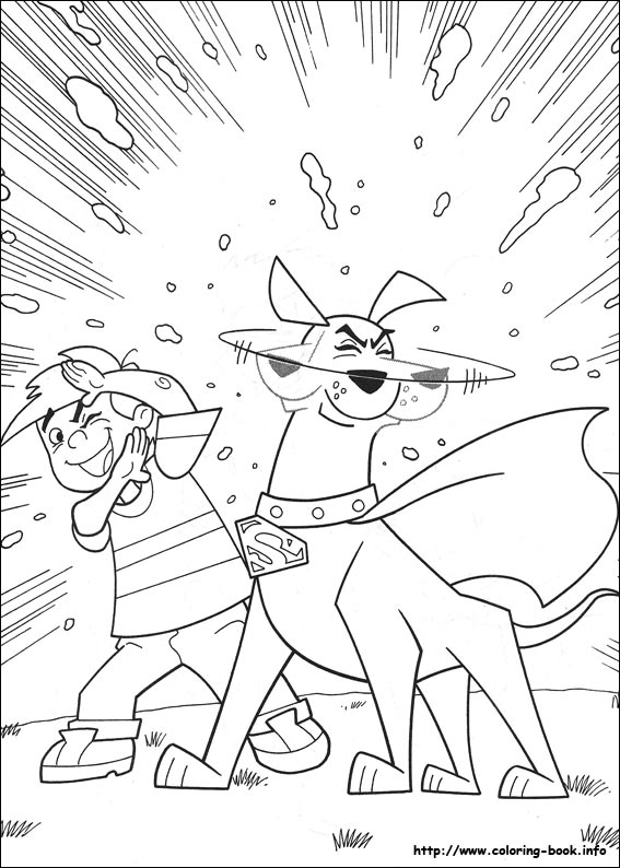 Krypto coloring picture