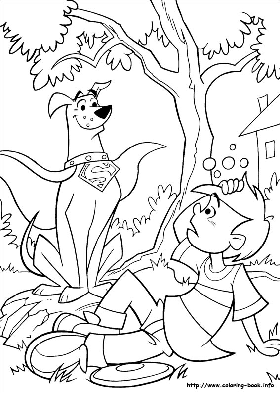 Krypto coloring picture