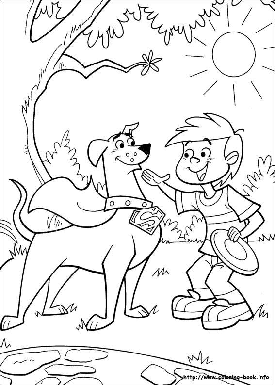 Krypto coloring picture