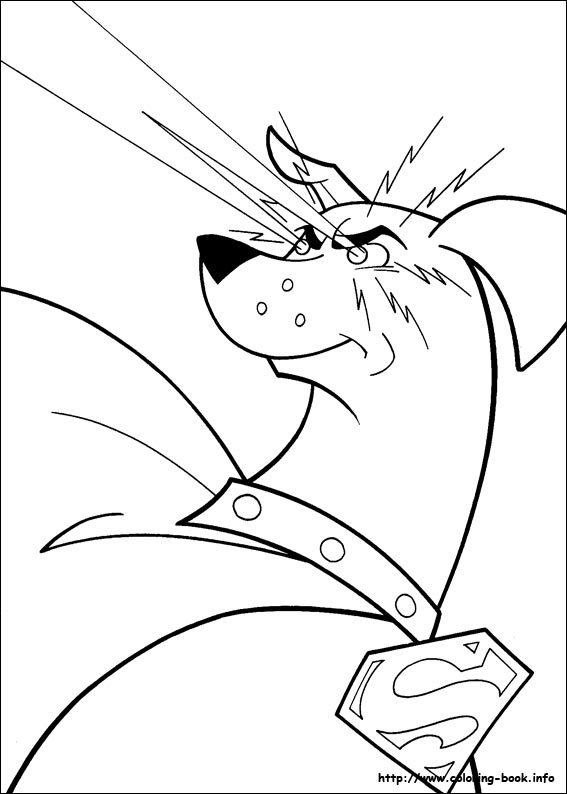 Krypto coloring picture