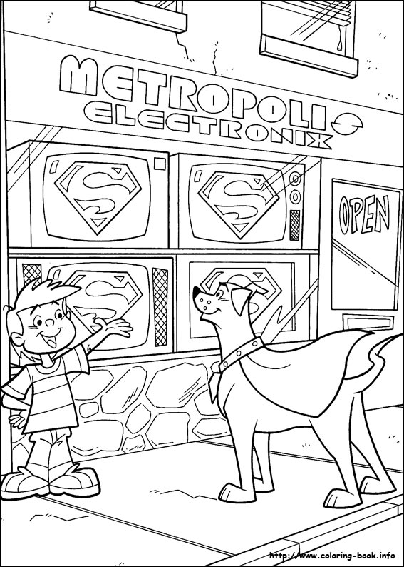 Krypto coloring picture