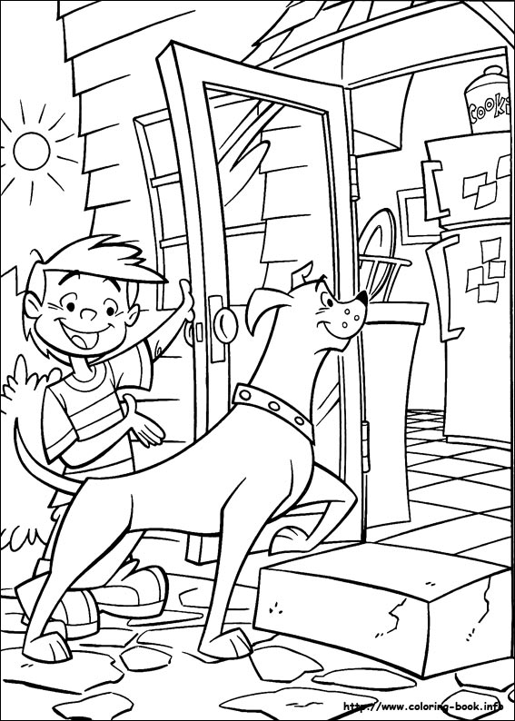 Krypto coloring picture