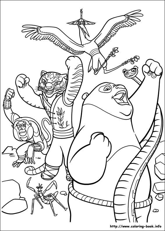 Kung Fu Panda 2 coloring picture