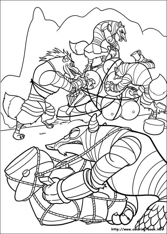 Kung Fu Panda 2 coloring picture