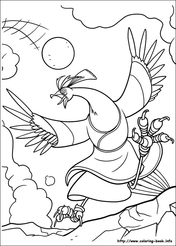 Kung Fu Panda 2 coloring picture