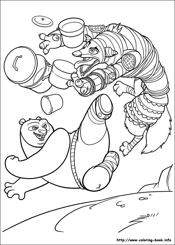 Kung Fu Panda 2 coloring picture