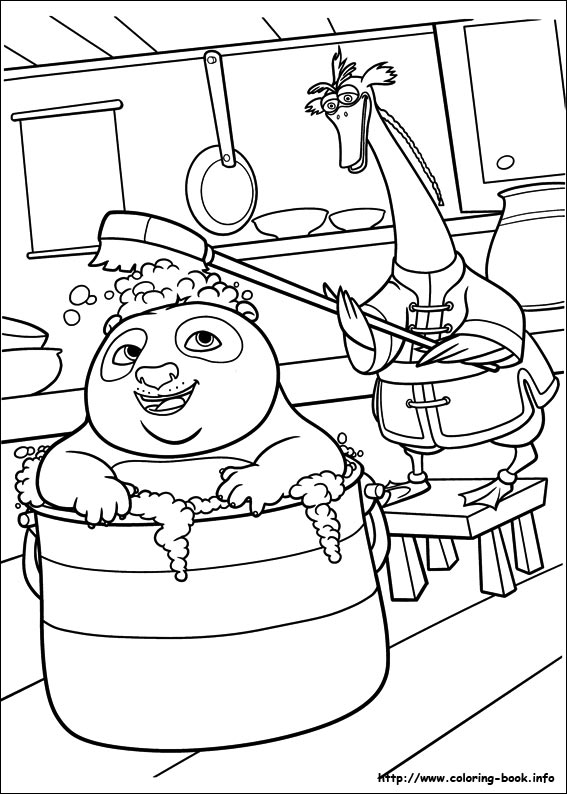 Kung Fu Panda 2 coloring picture