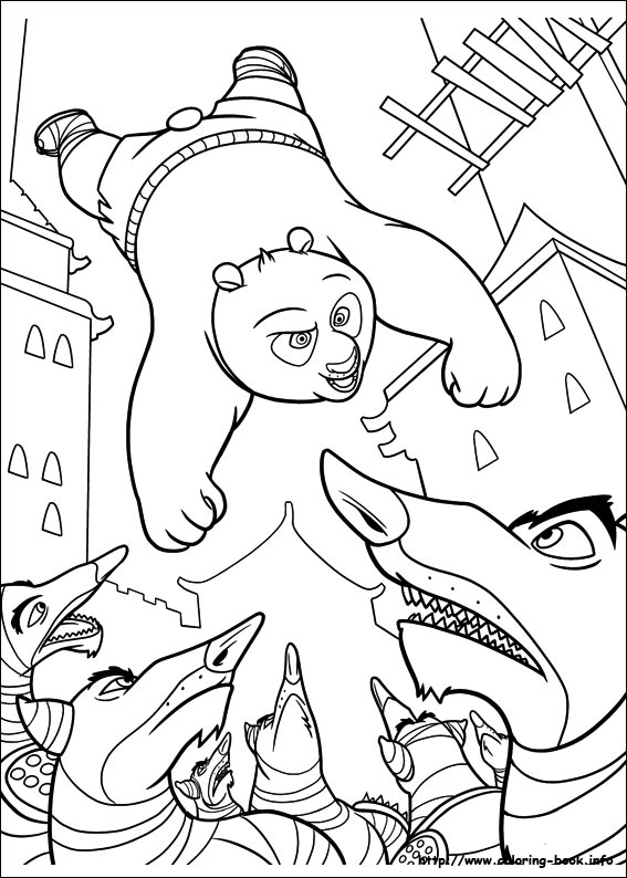 Kung Fu Panda 2 coloring picture