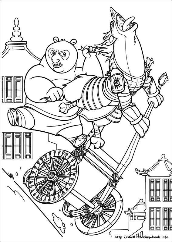 Kung Fu Panda 2 coloring picture