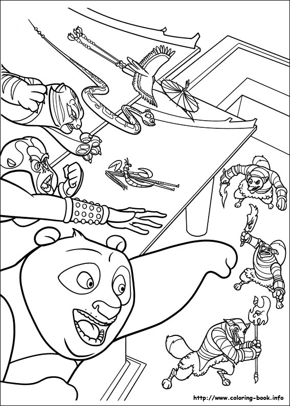 Kung Fu Panda 2 coloring picture