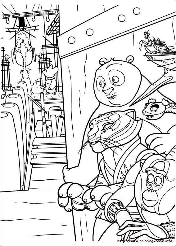 Kung Fu Panda 2 coloring picture