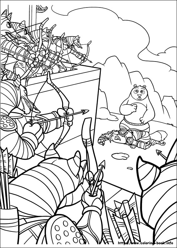 Kung Fu Panda 2 coloring picture