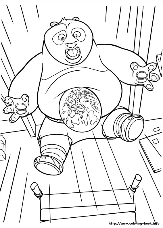 Kung Fu Panda 2 coloring picture