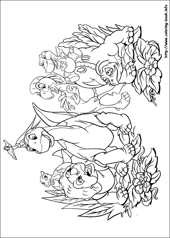 The Land Before Time coloring picture