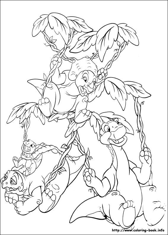 The Land Before Time coloring picture