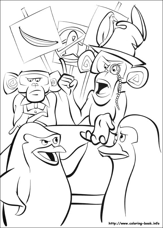 Madagascar 2 coloring picture