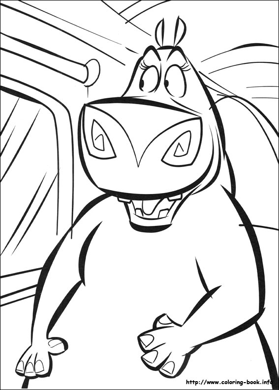 Madagascar 2 coloring picture