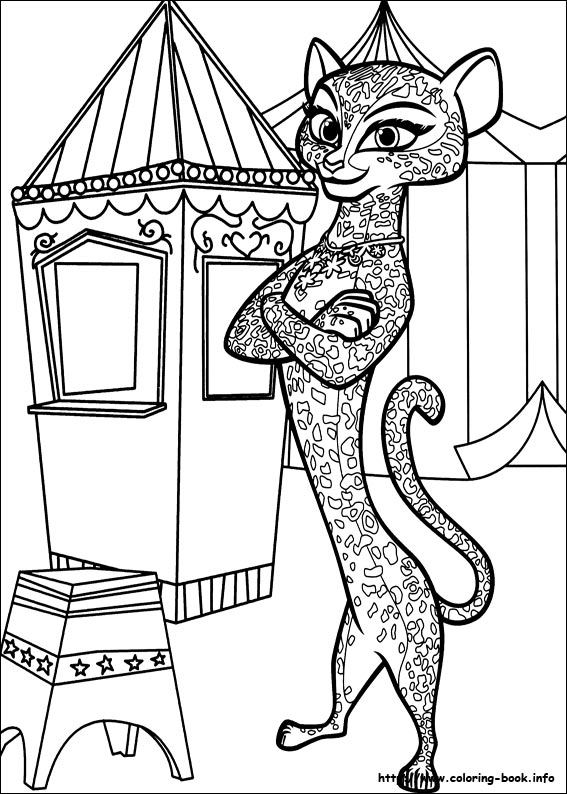 Madagascar 3 coloring picture