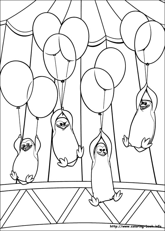 Madagascar 3 coloring picture