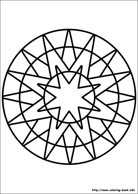 Mandalas coloring picture