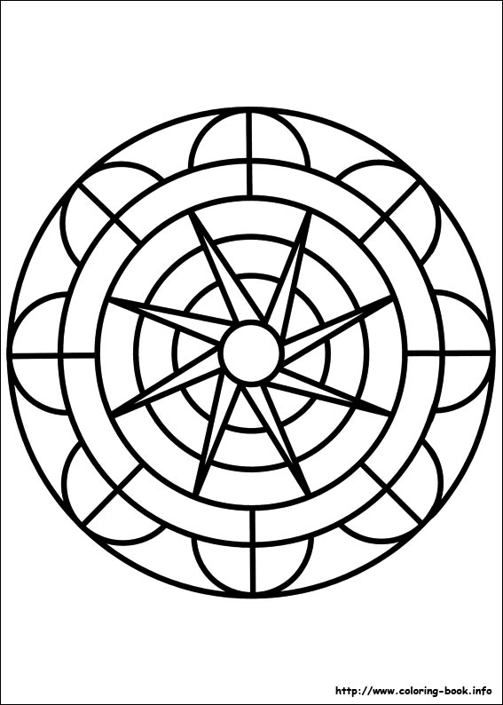 Mandalas coloring picture