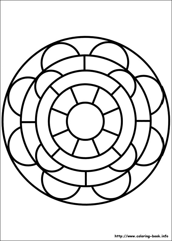 Mandalas coloring picture