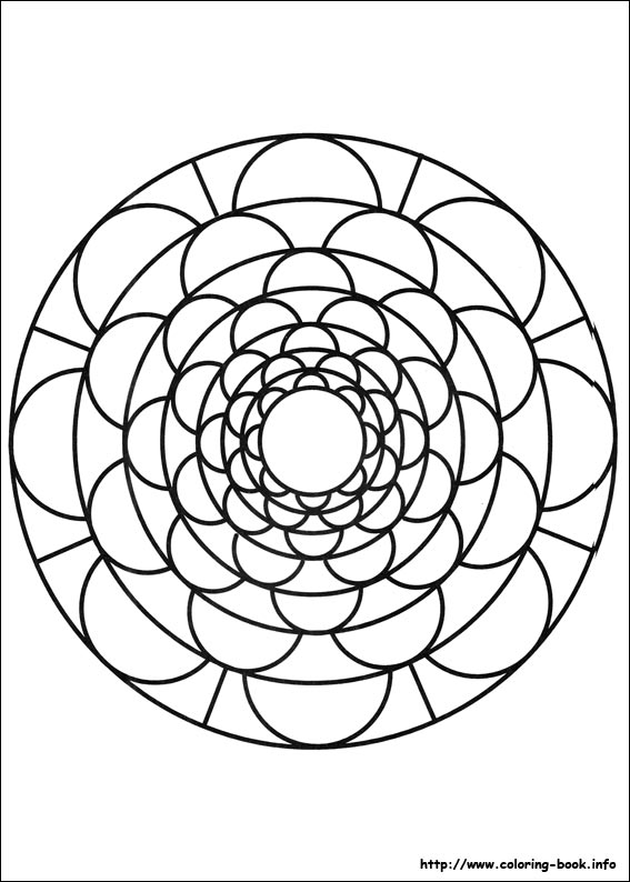 Mandalas coloring picture