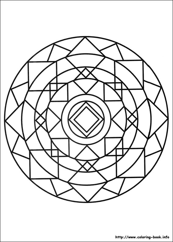 Mandalas coloring picture