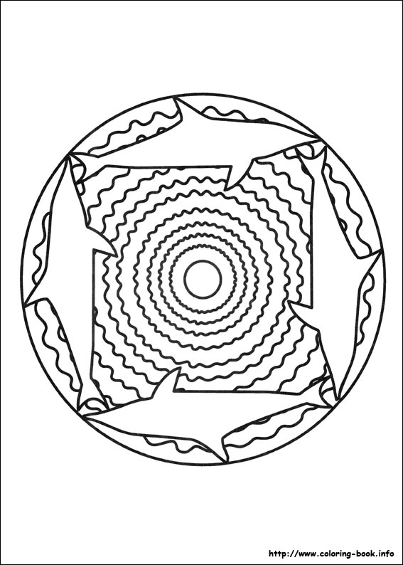 Mandalas coloring picture