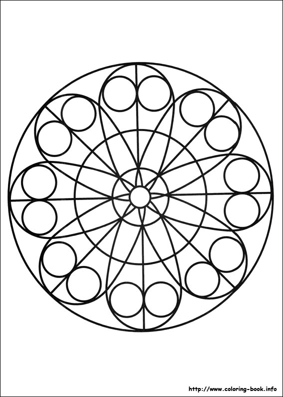 Mandalas coloring picture