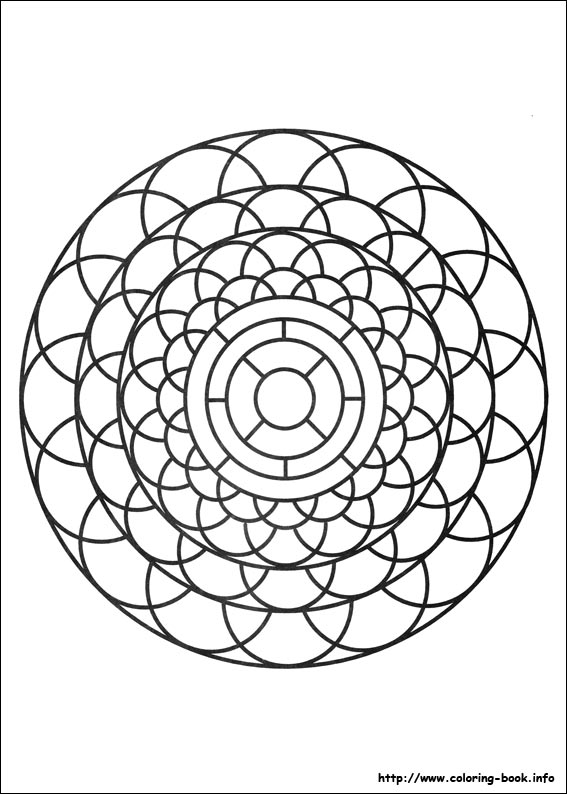 Mandalas coloring picture
