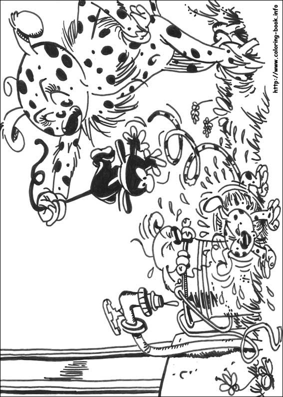 Marsupilami coloring picture