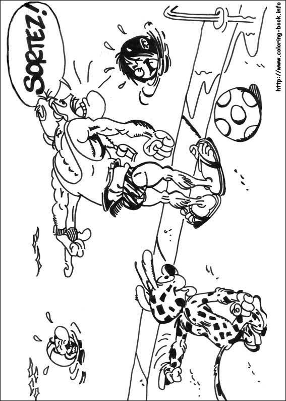 Marsupilami coloring picture