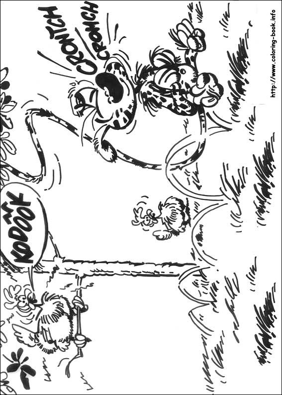 Marsupilami coloring picture