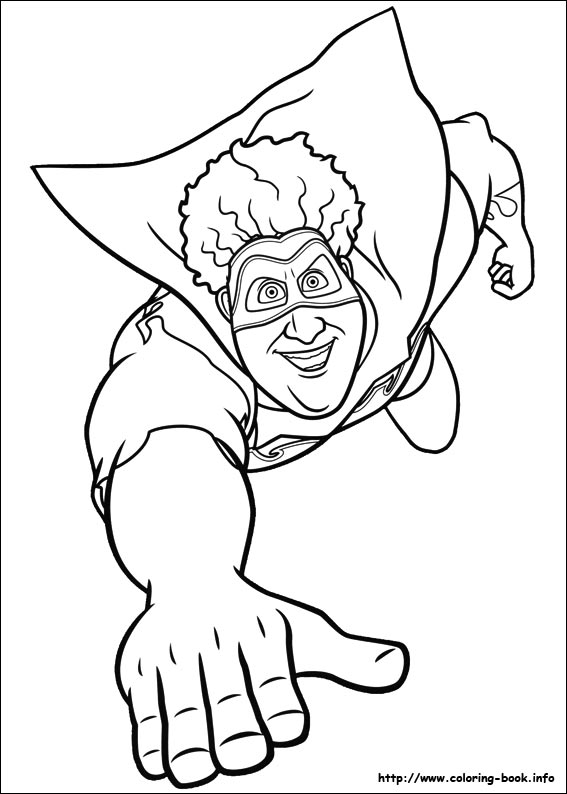 Megamind coloring picture