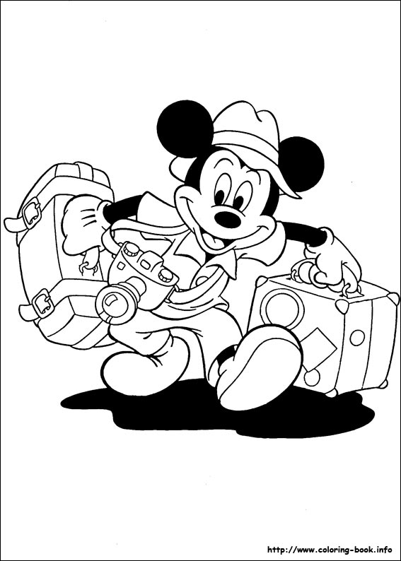 Mickey coloring picture