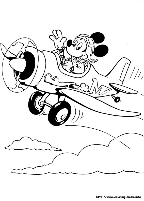 Mickey coloring picture