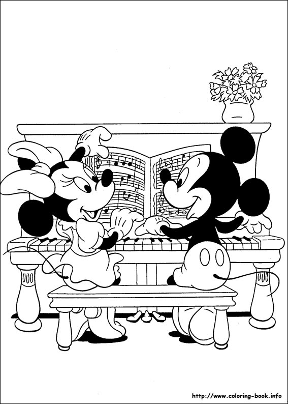 Mickey coloring picture