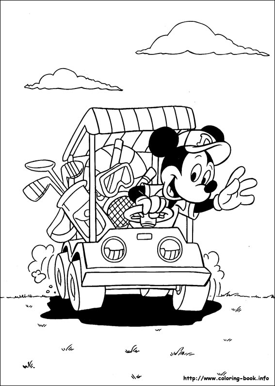 Mickey coloring picture