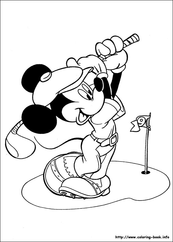 Mickey coloring picture