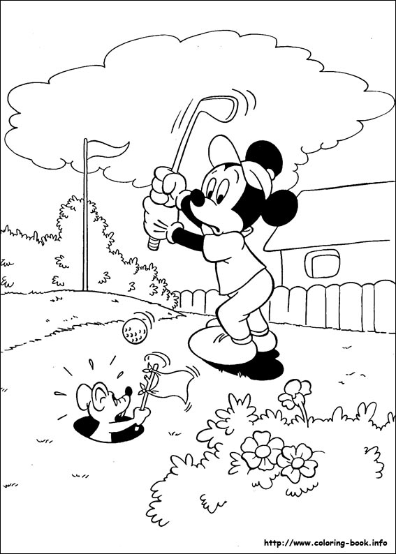 Mickey coloring picture