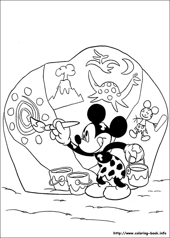 Mickey coloring picture